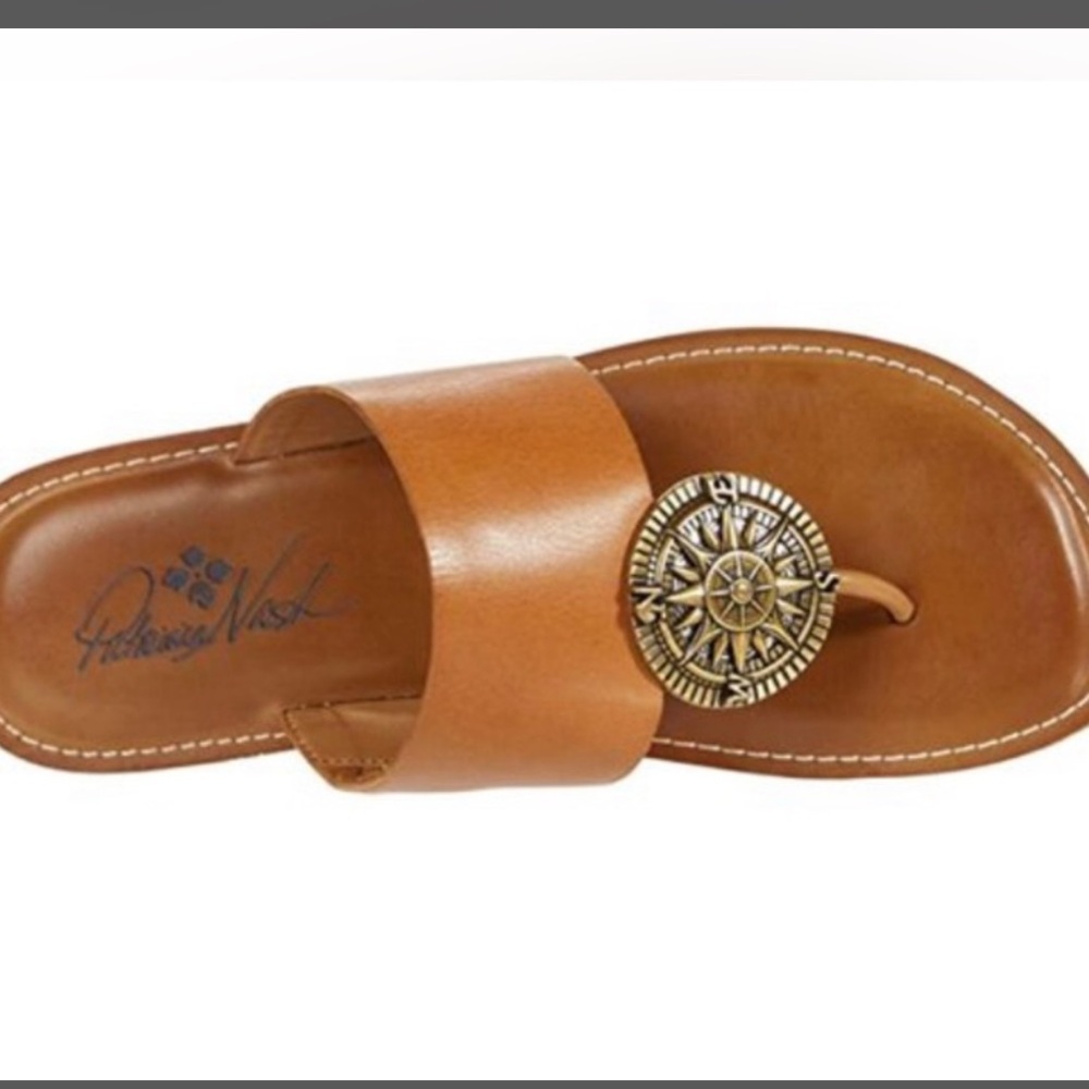 NWOT Patricia Nash leather thong sandals